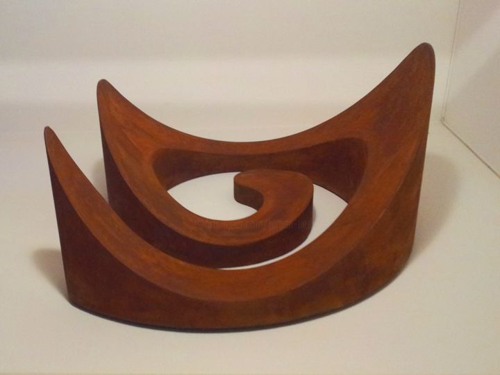 Sculpture intitulée "tourbillon L" par Jurgen Liedel, Œuvre d'art originale, Techniques mixtes
