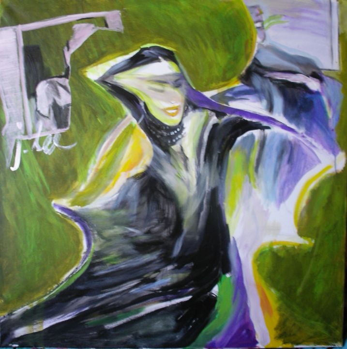 Painting titled "conversation 2" by Juris, Original Art, Acrylic