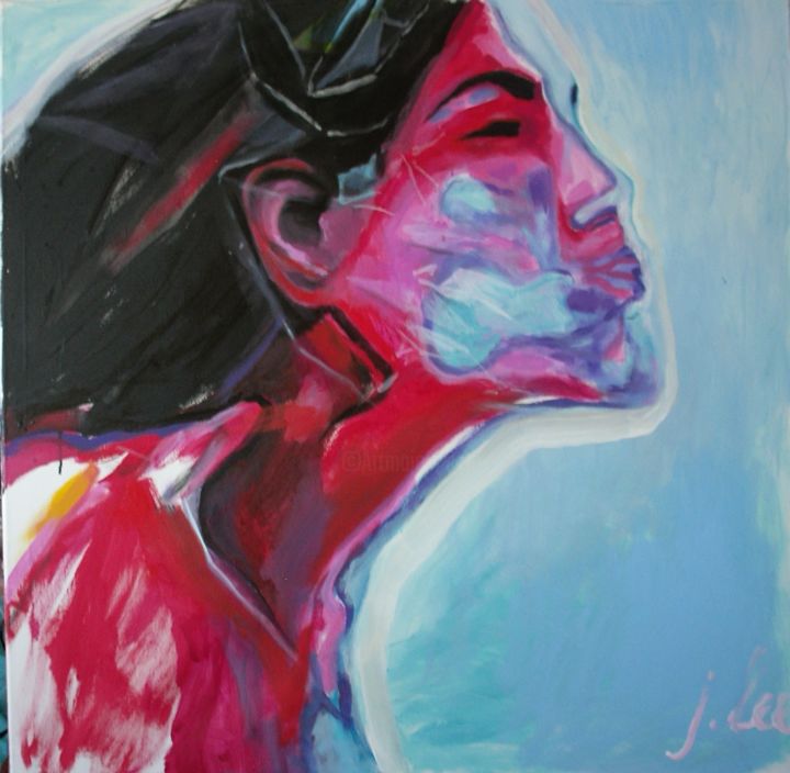 Painting titled "silence" by Juris, Original Artwork, Acrylic