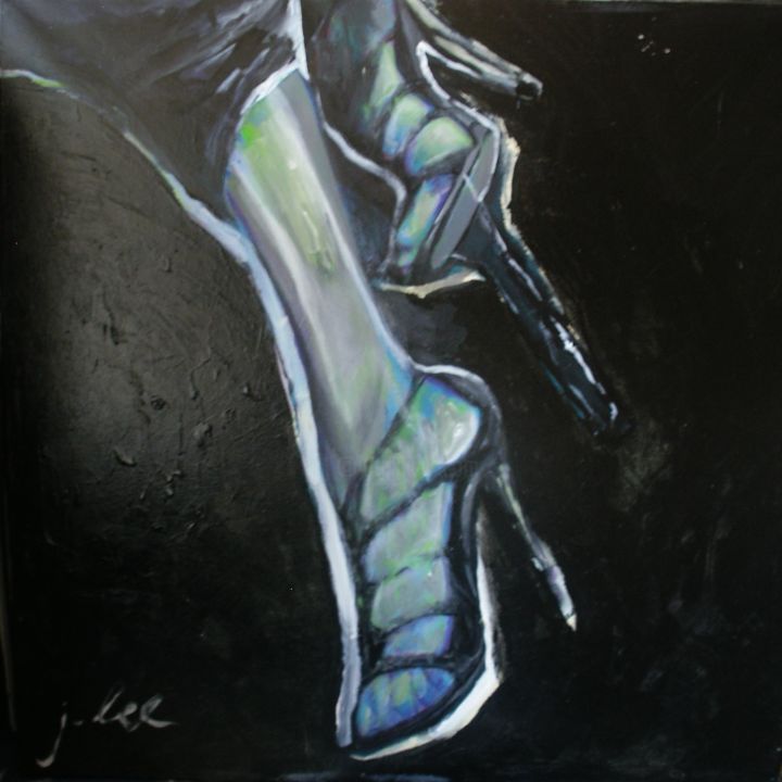 Painting titled "dark side" by Juris, Original Artwork, Acrylic