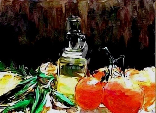 Pintura intitulada "Natureza Morta" por Jussant, Obras de arte originais,