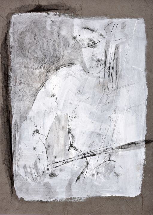 Peinture intitulée "Cello 1" par Jutta Irion, Œuvre d'art originale, Acrylique