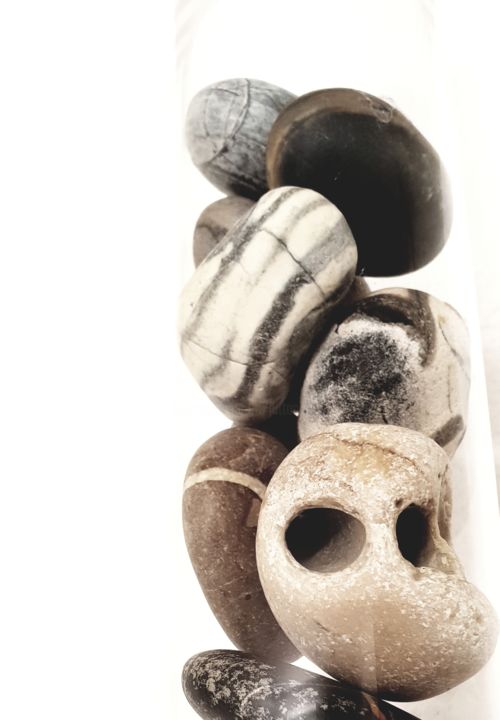 Fotografía titulada "Stones 2" por Jutta Christandl, Obra de arte original, Fotografía digital