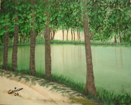 Peinture intitulée "laguna de riopar (o…" par Jvartista, Œuvre d'art originale, Huile