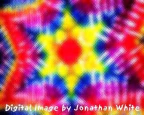 Arts numériques intitulée "Tie-Dye Detail 3 Gl…" par Jonathan White, Œuvre d'art originale