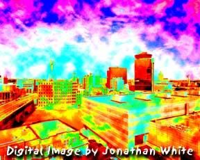 Цифровое искусство под названием "Rochester Skyline 2…" - Jonathan White, Подлинное произведение искусства