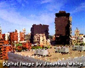 Arts numériques intitulée "Rochester Skyline 3…" par Jonathan White, Œuvre d'art originale