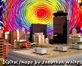 Цифровое искусство под названием "Rochester Skyline 3…" - Jonathan White, Подлинное произведение искусства