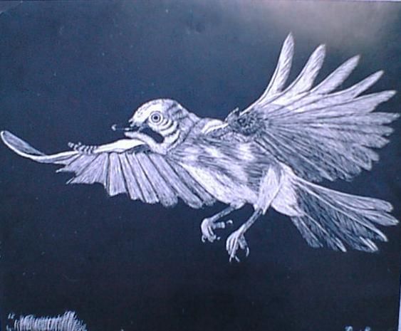 Peinture intitulée "In-Flight" par John Woodruff, Œuvre d'art originale