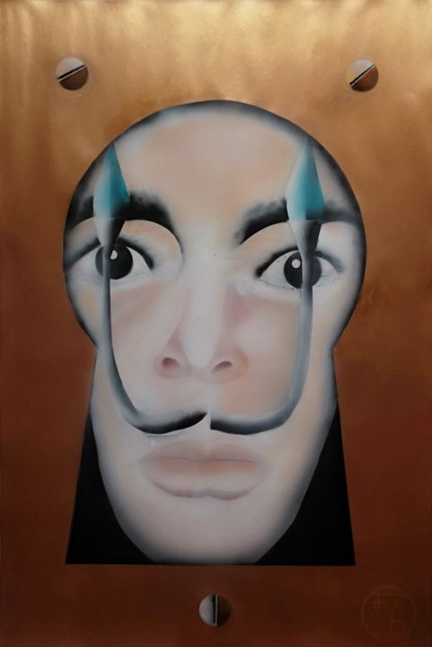 Peinture intitulée "Dali" par Jyb Le Peintre, Œuvre d'art originale, Acrylique