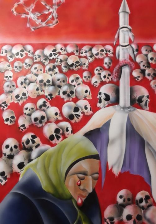 "Sourire d'Orient" başlıklı Tablo Jyb Le Peintre tarafından, Orijinal sanat, Akrilik