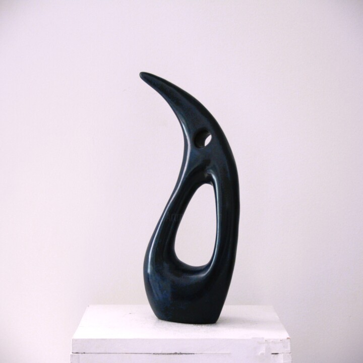 Sculptuur getiteld "Virgule Eternelle" door Jean-Yves Petit (JYP), Origineel Kunstwerk, Bronzen