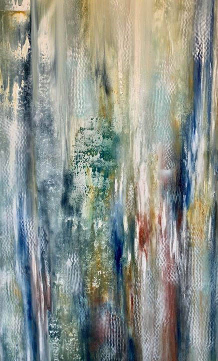 Painting titled "Galatea" by Khrystyna Kozyuk, Original Art, Oil Mounted on Wood Panel
