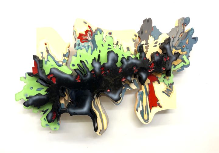 Картина под названием "Dark Bidelity" - Ken Overman, Подлинное произведение искусства, Цифровая живопись