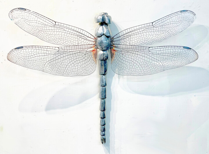 Scultura intitolato "Dragonfly 12" da Ken Overman, Opera d'arte originale, Plastica