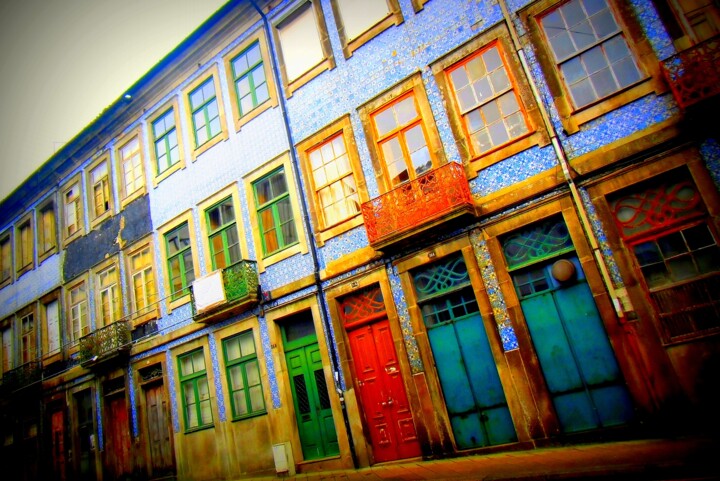 Photography titled "Façade Porto" by K-Röl, Original Artwork, Digital Photography