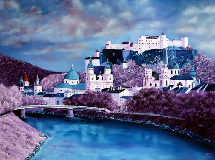 Painting titled "Salzburg.jpg" by Kurt Saghi, Original Artwork