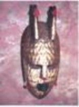 Sculpture titled "masque bambara" by Art D,Afrique Galerie Artiste Kaba Sanssi, Original Artwork