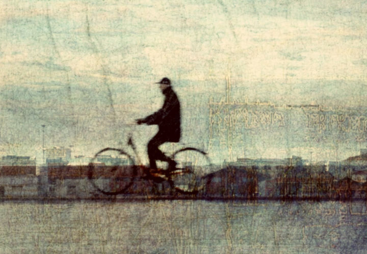 「the cyclist」というタイトルの写真撮影 Konstantinos Adamantidisによって, オリジナルのアートワーク, デジタル