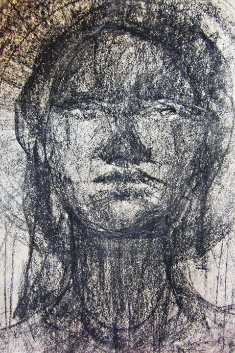 Drawing titled "Impersonal - Destit…" by Maria Kaevoan-Devi, Original Artwork, Charcoal