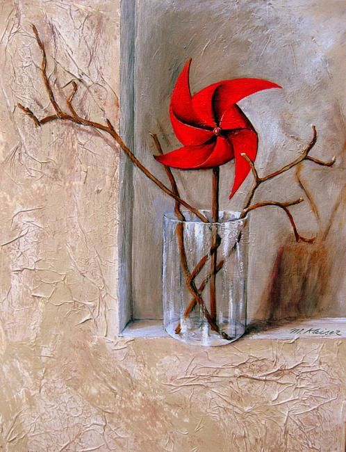 Peinture intitulée "MOULIN ROUGE" par Kaiser, Œuvre d'art originale, Acrylique