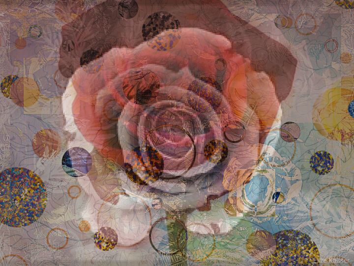 Digitale Kunst getiteld "Future flower" door Elize Kaisser, Origineel Kunstwerk, Foto Montage