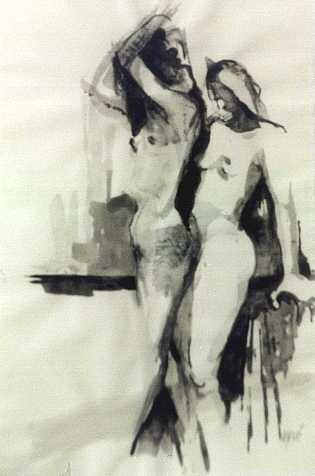 "Female Nudes" başlıklı Tablo Kal Opre tarafından, Orijinal sanat, Petrol