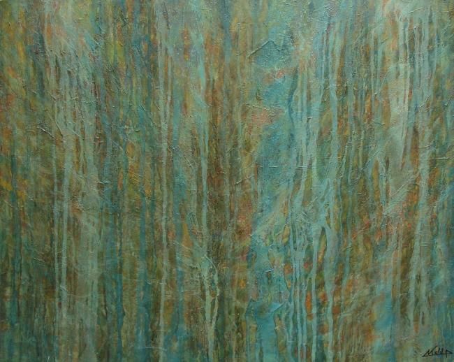 Peinture intitulée "Pluie" par Patrice Kalil, Œuvre d'art originale,