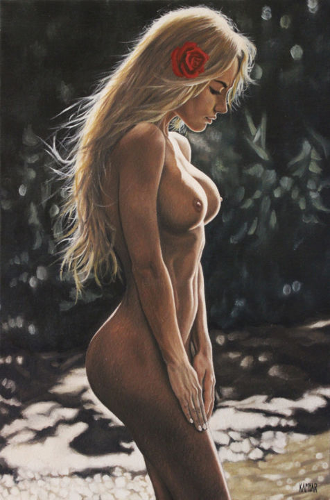 Painting titled "Heaven or Hell" by Kamyar Tarikhi, Original Art, Oil