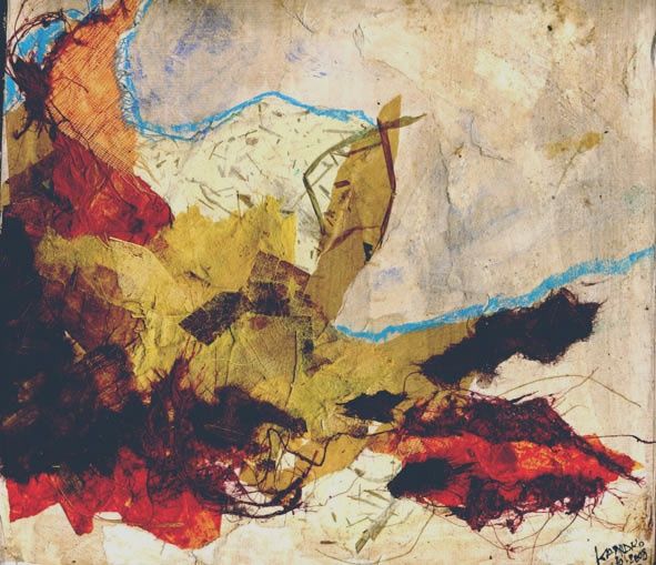 Collages titulada "vies nobles, paysag…" por Denise Kandro (DKANDRO), Obra de arte original,