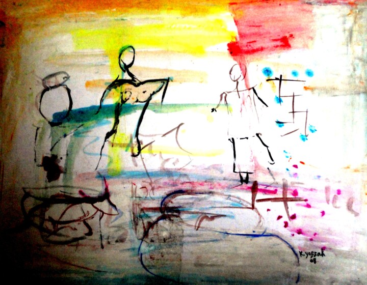 Painting titled "n-34-yaffah-2004-de…" by Kanfitine Yaffah, Original Artwork