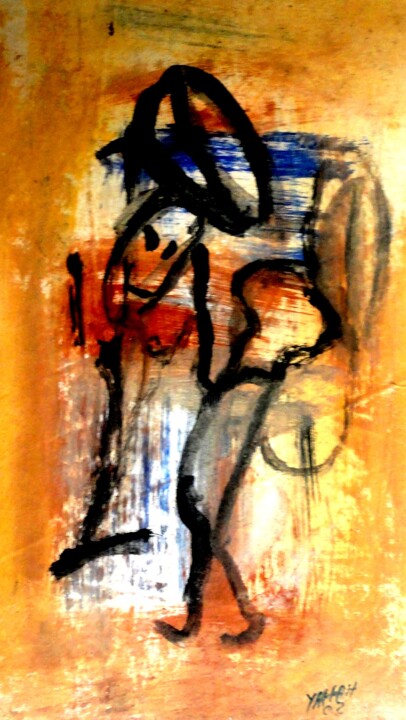 Pintura titulada "n-39-yaffah-2002-de…" por Kanfitine Yaffah, Obra de arte original