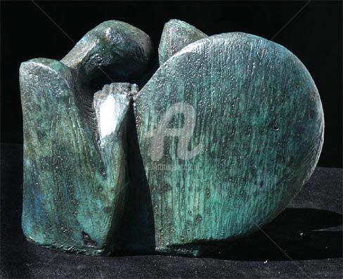 Skulptur mit dem Titel "Meditation" von Kaol, Original-Kunstwerk