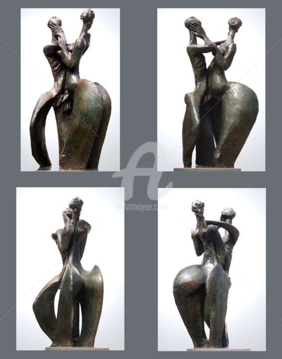 Sculpture titled "le-tire-bouchon-du-…" by Kaol, Original Artwork