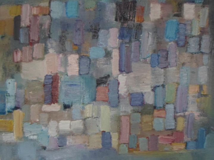Peinture intitulée "Eclaircie" par Kaouther Darghouth, Œuvre d'art originale, Huile