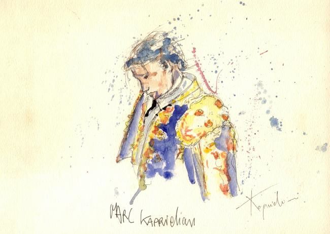 Peinture intitulée "matador" par Marc Kapriel De Barsa, Œuvre d'art originale,