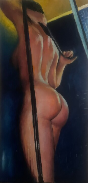 Pintura titulada "in the shower" por Karas Gleb, Obra de arte original, Oleo