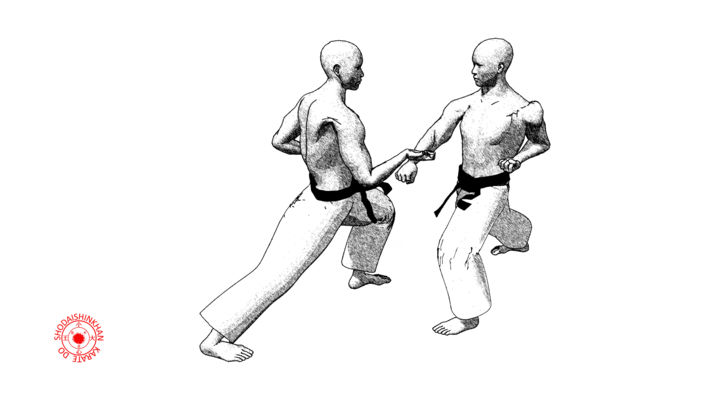 Digitale Kunst mit dem Titel "Tekubi makiotoshi u…" von Karate Poster, Original-Kunstwerk, 2D digitale Arbeit