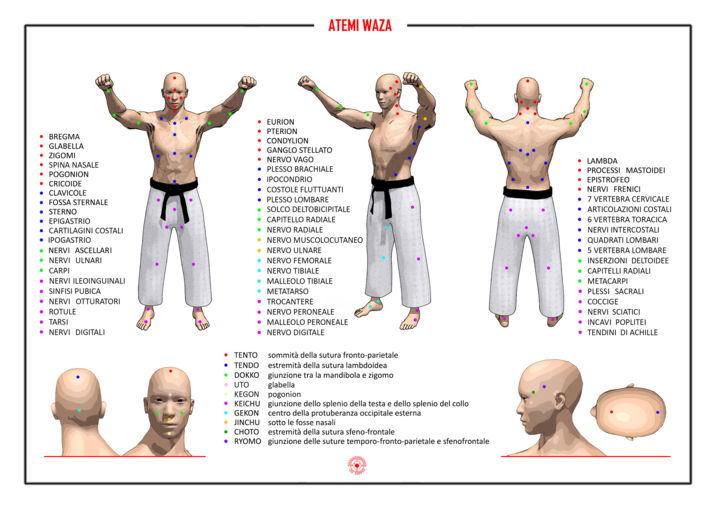 Digital Arts titled "Atemi waza" by Karate Poster, Original Artwork, 2D Digital Work