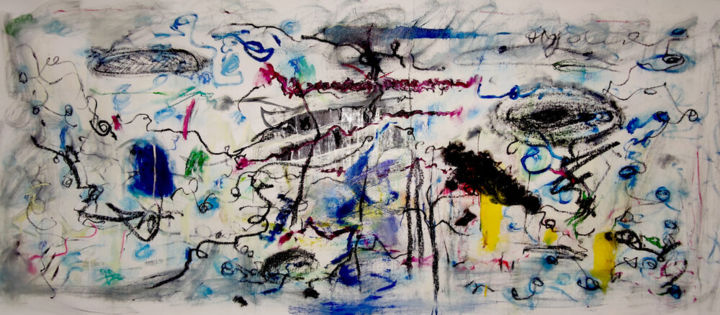 Peinture intitulée "notitle" par Karel Stoop, Œuvre d'art originale, Huile