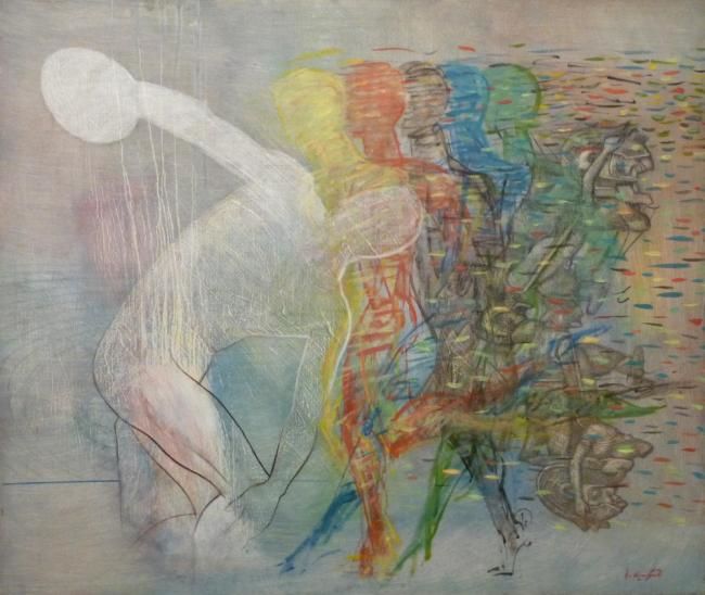 Peinture intitulée "Olimp" par Karen Aghamyan, Œuvre d'art originale