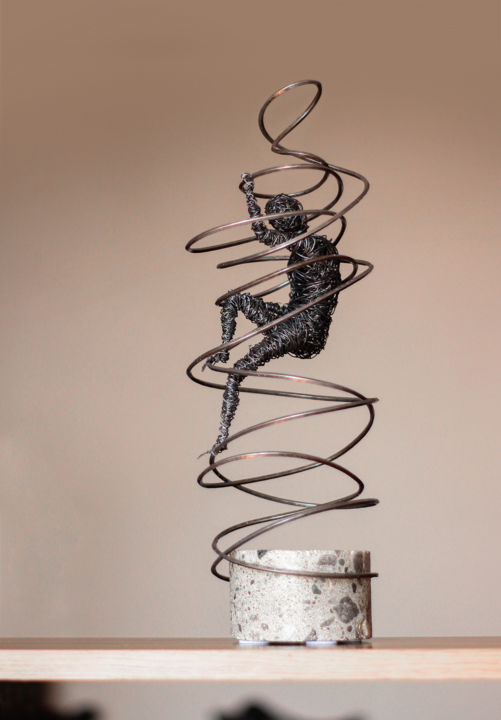 Sculpture titled "Breakthrough (31x15…" by Karen Axikyan, Original Artwork, Concrete