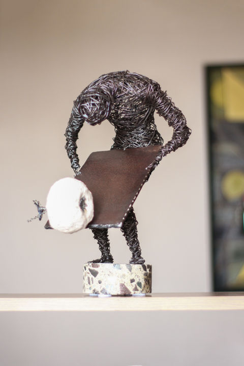 Sculpture intitulée "Slip (35x27x22 3.3k…" par Karen Axikyan, Œuvre d'art originale, Pierre