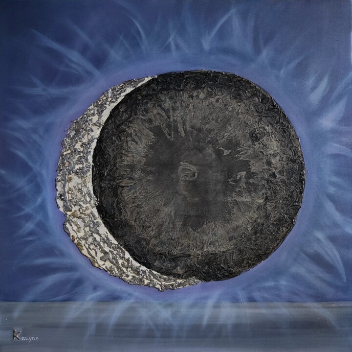 Malerei mit dem Titel "Eclipse" von Karen Aydinyan, Original-Kunstwerk, Acryl