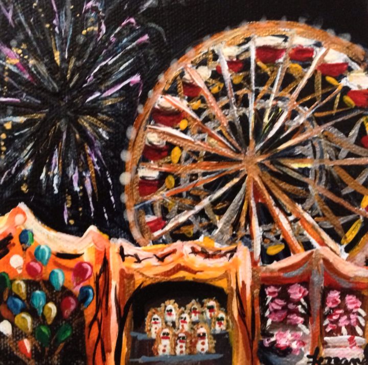 Carnival, Painting by Ferrand | Artmajeur
