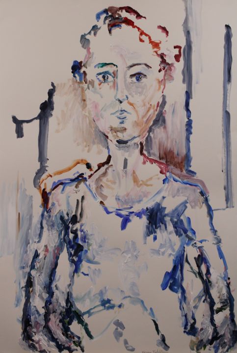 Peinture intitulée "Hélène 3" par Karen Finkelstein, Œuvre d'art originale, Acrylique
