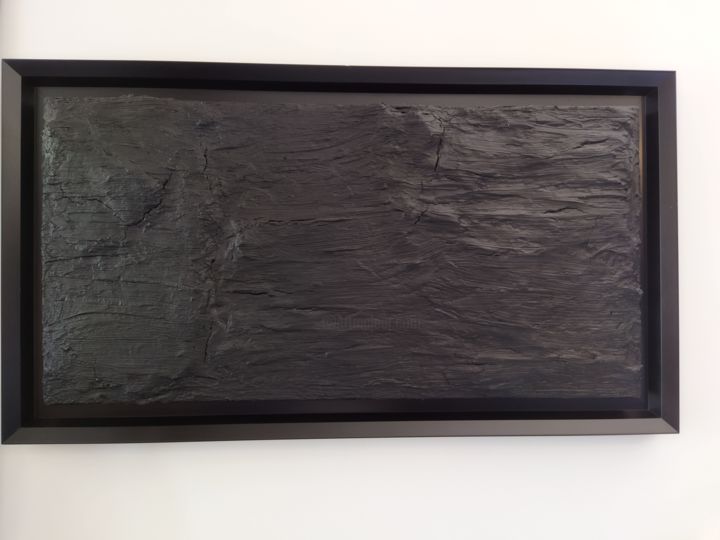 Ζωγραφική με τίτλο "All Black" από Karen Ossona, Αυθεντικά έργα τέχνης, Ακρυλικό
