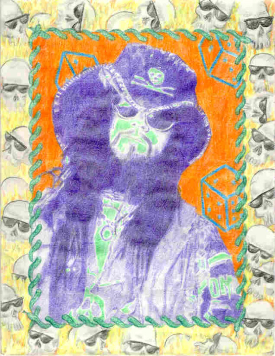 Рисунок под названием "Rob Zombie" - Karen Wood, Подлинное произведение искусства