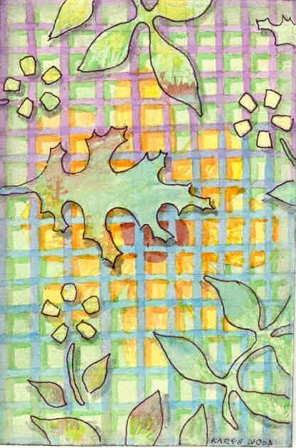 Desenho intitulada "Spring" por Karen Wood, Obras de arte originais