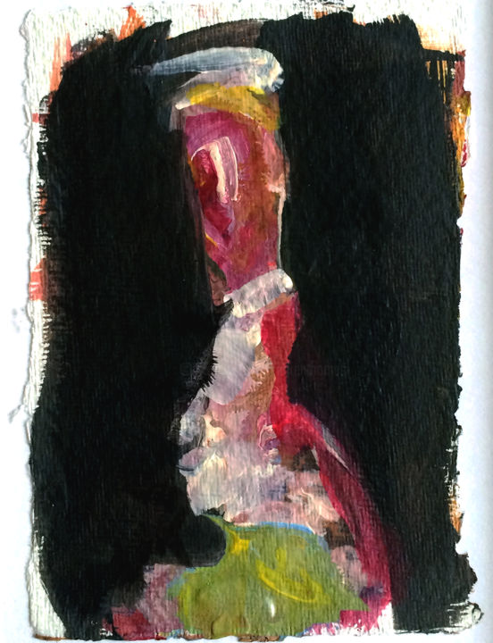 Painting titled "Grace Kelly, Rear w…" by Karen Thomas, Original Artwork, Acrylic